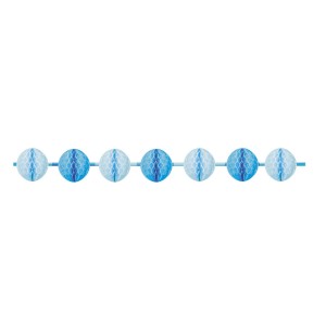 Guirlande Mini boules Alvoles Bleues