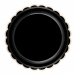 Contient : 1 x 8 Assiettes Festonnes Noir et Or. n2