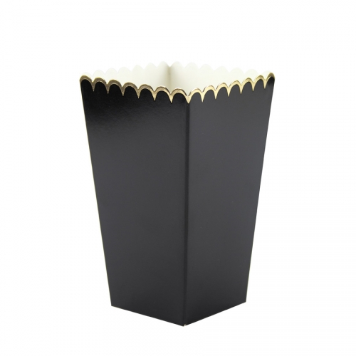 8 Botes  Popcorn Festonnes Noir et Or 