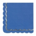 Contient : 1 x 16 Serviettes Festonnes Bleu et Or. n4
