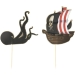 6 Cake Toppers - Pirate. n°2