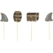 6 Cake Toppers - Pirate. n3