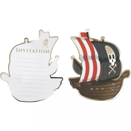 8 Invitations - Pirate 