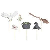 6 Cake Toppers - Apprenti Sorcier