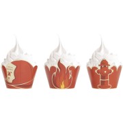 6 Caissettes Cupcakes - Pompiers