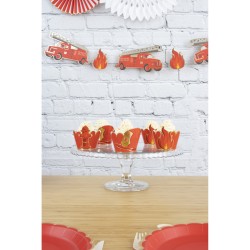 6 Caissettes Cupcakes - Pompiers. n2