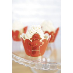 6 Caissettes Cupcakes - Pompiers. n5