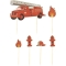 6 Cake Toppers - Pompiers images:#0