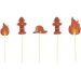 6 Cake Toppers - Pompiers. n°2