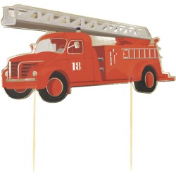 6 Cake Toppers - Pompiers. n2