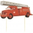 6 Cake Toppers - Pompiers