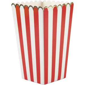 8 Boîtes à Popcorn Rouge/Blanc/Or