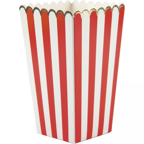 8 Botes  Popcorn Rouge/Blanc/Or 