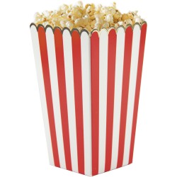 8 Botes  Popcorn Rouge / Blanc / Or. n1