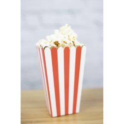 8 Boîtes à Popcorn Rouge / Blanc / Or. n°3