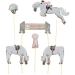 6 Cake Toppers - Cheval d Amour. n°1