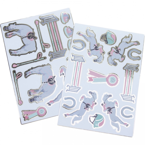 2 Planches de 25 Stickers - Cheval d Amour 