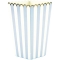 8 Boîtes à Popcorn Bleu Pastel/Blanc/Or images:#0