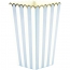 8 Botes  Popcorn Bleu Pastel/Blanc/Or