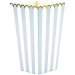 8 Boîtes à Popcorn Bleu Pastel/Blanc/Or. n°1