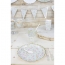 8 Assiettes Festonnes Shabby et Or