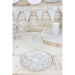 8 Assiettes Festonnes Shabby et Or. n2