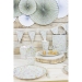 8 Assiettes Festonnes Shabby et Or. n5