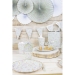 8 Assiettes Festonnes Shabby et Or. n6