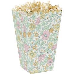 8 Boîtes à Popcorn Shabby et Or. n°1