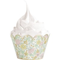 Contient : 1 x 6 Caissettes Cupcakes Shabby et Or