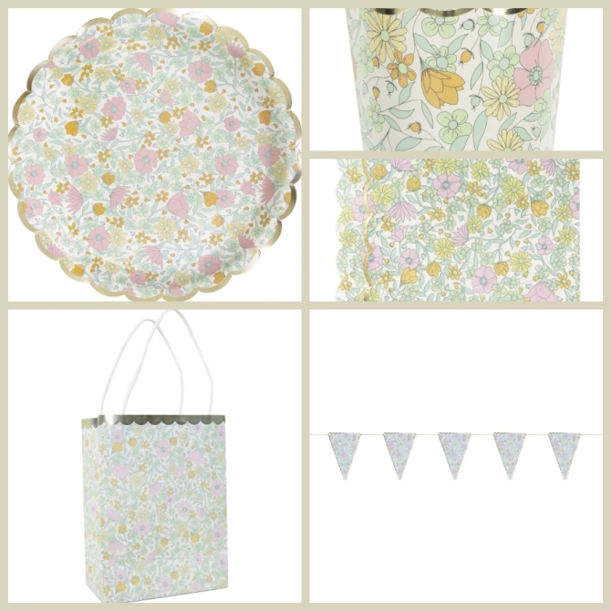 Grande Bo�te � F�te Shabby et Or 