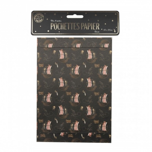 8 Pochettes Cadeaux - Pirate 