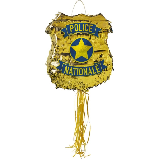 Pull Pinata Badge Police 