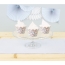 6 Caissettes Cupcakes Fleurs et Or