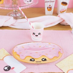 8 Assiettes Donut Sweety Junk Food. n1