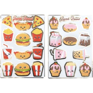 25 Stickers - Junk Food