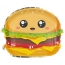 Contient : 1 x 8 Assiettes Burger Salty Junk Food