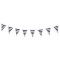 Guirlande Fanions Festonnes Marinire et Or - 3m images:#0