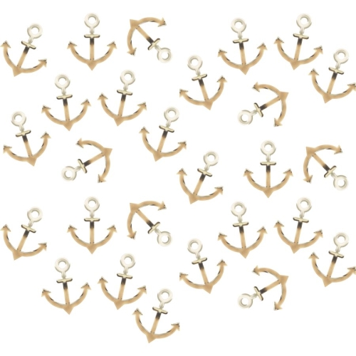 Confettis Ancre - Marinire et Or 