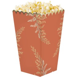 8 Botes  Popcorn Terracotta et Or. n1