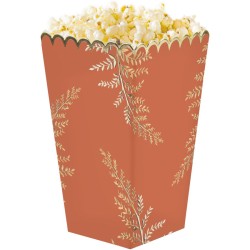 8 Botes  Popcorn Terracotta et Or. n1