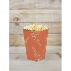 8 Botes  Popcorn Terracotta et Or. n2