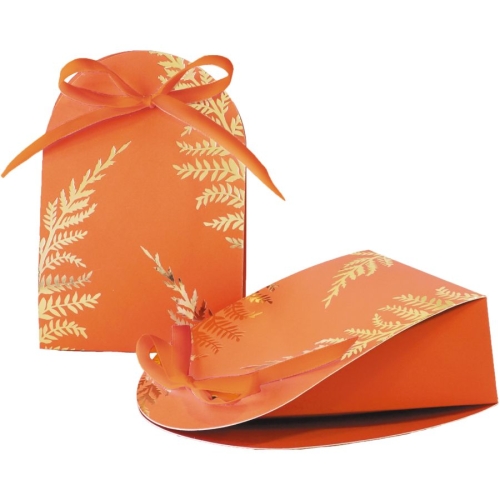 8 Petites Botes Terracotta et Or 