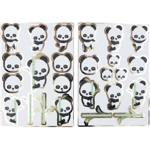 25 Stickers - Baby Panda 
