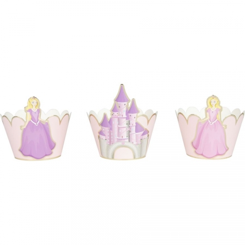 6 Caissettes Cupcakes Princesse 