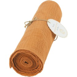 Chemin de Table Gaze de Coton Terre Cuite - 3 m. n°1