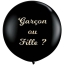 Ballon Gant Noir Gender Reveal Fille