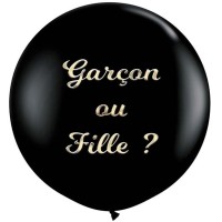 Ballon Gant Noir Gender Reveal Garon