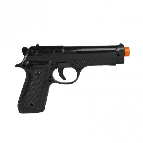 Pistolet Policier Noir - Plastique 