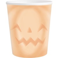 Contient : 1 x 8 Gobelets Citrouille Halloween Pastel